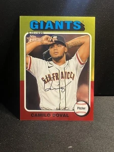 Camilo Doval 2024 Topps Heritage Chrome 620/699 High Number Card #99 - Picture 1 of 6