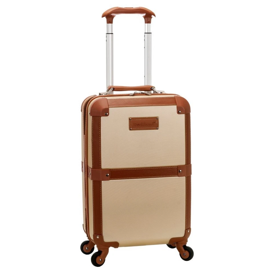 Stage Coach 20-Inch Rolling Trunk, Champagne - Image 1 of 4