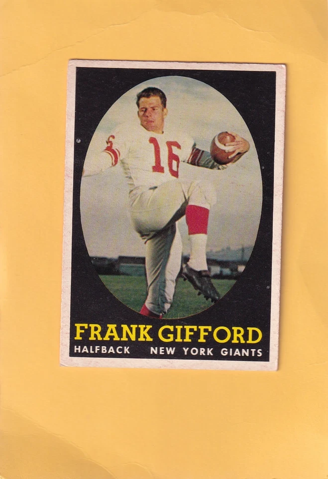 1958 Topps Football (#1-132) - Elige una tarjeta, estado G-MT Foto 1 de 1