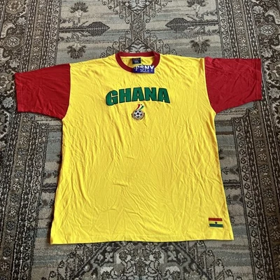 PSNY Ghana National Team Football Soccer Mens XXL T-Shirt Red, Yellow, Green NEW - Image 1 of 4