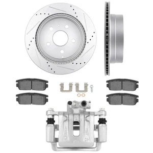 For CHEVY EQUINOX Rear Drilled Rotors Ceramic Pads and Right Brake Calipers - Foto 1 di 9