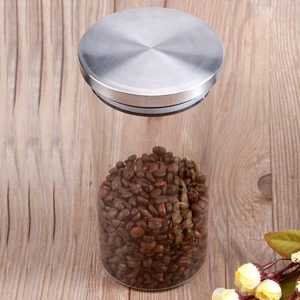 1000ml Verre Pot De Rangement Café Grains Cuisine Récipient Alimentaire - Imagen 1 de 12