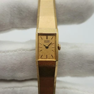 Seiko Ladies Vintage Gold Tone Quartz Dress Watch 2E20-5029 - Picture 1 of 17