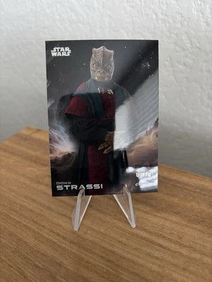 2025 Topps Chrome Star Wars No114 Dokk Strassi Mustafar черная переливающаяся карточка /10 - Изображение 1 из 2