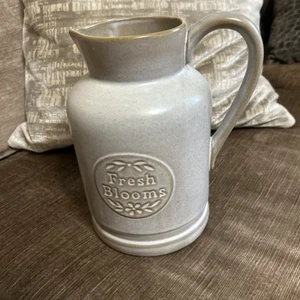 Next Fresh Blooms Stoneware Vase Jug/home Office Floral Flower Vase Gift New - Picture 1 of 7