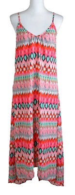 Maxi Vestido The Vanity Room Tejido Espalda Abierta Funda Sin Mangas Alto-Bajo Multi XS Foto 1 de 4