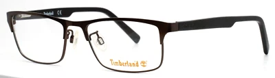 Gafas rectangulares Timberland TB1547 049 mate marrón oscuro para hombre 53-17-140 B:33 Foto 1 de 4
