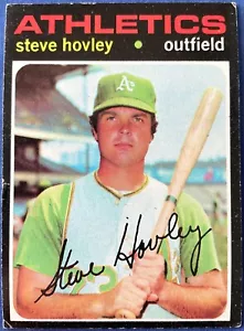 1971 Topps Steve Hovley #109, Oakland Athletics, CENTRATO - Foto 1 di 3