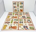 Vintage Papierpuppen Lot Made in Japan Kleidung Zubehör Mitte des Jahrhunderts modern