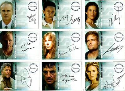 JUEGO COMPLETO DE TARJETAS AUTÓGRAFAS ABC LOST TEMPORADA 1 INKWORKS A-1 - A-12 JUEGO SUPER RARO Foto 1 de 4