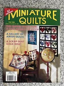 Miniatur Quilts Vintage Magazin 1994 27 Muster Designs Rückseite Ausgabe #15 90er - Bild 1 von 9