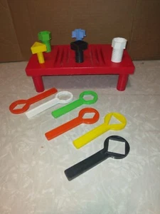Vintage Toy Mechanics Work Bench Child Guidance Tools Made USA vtg retro games - Picture 1 of 7