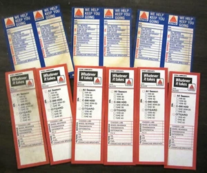 12 Vintage Spot Check Certified Service Tags Door Jam Auto Maintenance Tags - Picture 1 of 2