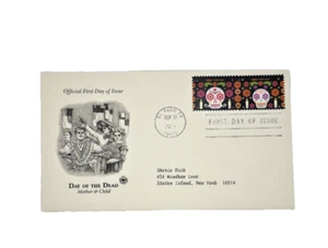 Day Of The Dead Stamps / FDC First Day Issue Envelopes - Picture 1 of 2