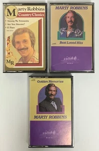 Set of 3 Marty Robbins Cassette Tapes Country Classics Best Loved Hits Golden - Picture 1 of 5