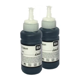 E-6641 x2 Impresora Ecotanque Negro Compatible Tinta no OEM Repuesto para T6641 - Imagen 1 de 1