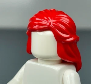 LEGO Red Female Minifigure Hair Mid-Length Braid Around Side Series 24 Falconer - Picture 1 of 8