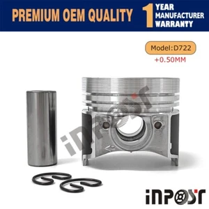 D722 Z482 Piston Set for Kubota Engine Oversize 0.50mm - Foto 1 di 2