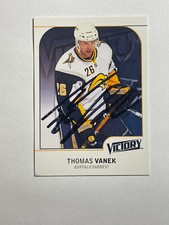 Thomas Vanek Signed Autographed 2009-10 Upper Deck Victory #25