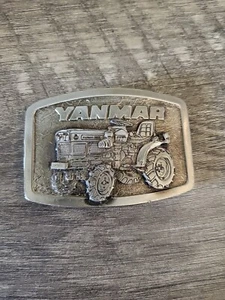 Nice Vintage YANMAR Tractor Heavy Farming Belt Buckle Rare - Picture 1 of 6
