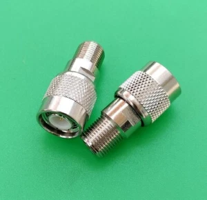 (2 PCS) TNC Male to F Female Connector - USA Seller - Picture 1 of 3