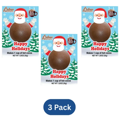 Paquete de 3 golosinas de chocolate Palmer Hot Cocoa Bombs con malvaviscos de 1,25 oz Foto 1 de 4