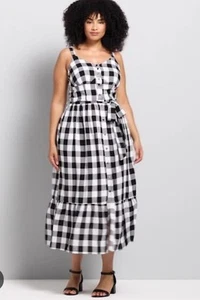 Lane Bryant size 24 checkered maxi dress - Bild 1 von 6
