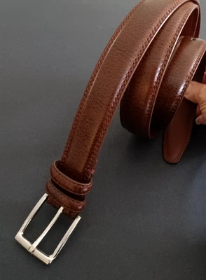 Aurelio Valentino Brown Genuine Leather Belt Size 42 - Image 1 of 4