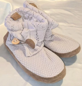 MukLuks ciabatte donna stivaletti suola rigida lavanda foderate pelliccia sintetica XL (11-12) nuove con etichette - Foto 1 di 9