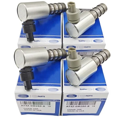 4X VVT Variable Valve Timing Solenoid For Lincoln MKZ 11-17 Ford F-150 3.5L 3.7L Foto 1 de 4