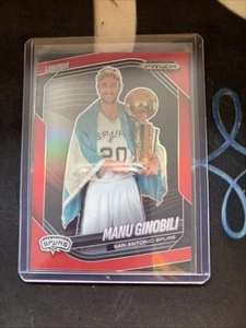 2024-25 Panini Prizm Black - Manu Ginobli Red Prizm /299 - Bild 1 von 2