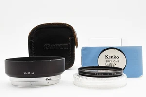 Canon Metal Lens Hood W-60-A w/ Case + 58mm UV Lens Filter From JAPAN - Picture 1 of 24