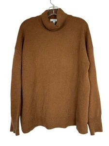 Nordstrom Women's 100% Cashmere Brown Sweater Pullover Turtleneck Large - Picture 1 of 7