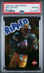 Brett Favre 1996 Collector's Edge Ripped Die-Cut /500 PSA 10 RARE! POP 1 - Picture 1 of 2