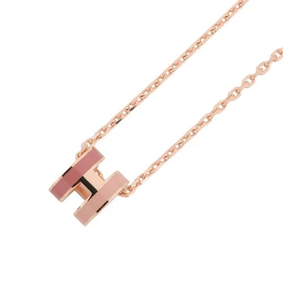 Collar HERMES Pop Ash Rocabar Belleza Talla Mini Laca/Chapado en Oro Rosa Foto 1 de 4