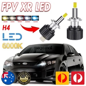 LED HEAD LIGHT For FORD Falcon BA BF FG XR6 XR8 Bulb UPGRADE SWAP H4 No ERROR - Picture 1 of 12