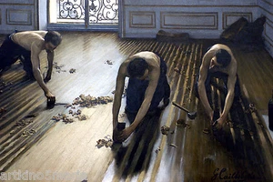 GUSTAVE CAILLEBOTTE LES RABOTEURS REALISMO ARTE GICLEE LIENZO FINO - Imagen 1 de 4