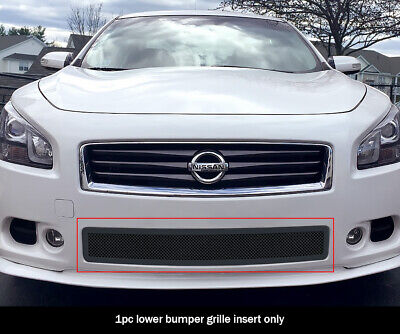 Fits 2009-2014 Nissan Maxima Lower Bumper Stainless Black Mesh Grille Insert • 66.99$