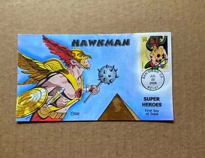 US FDC Collins HP #4084j Hawkman DC Comics Super Heroes 2006 - Image 1 of 3