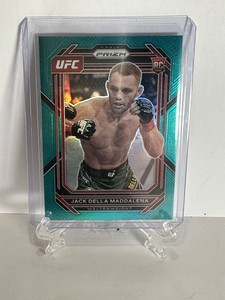 2023 Panini UFC Jack Della Maddalena Rookie Teal Prizm 17/49 RC SP #187