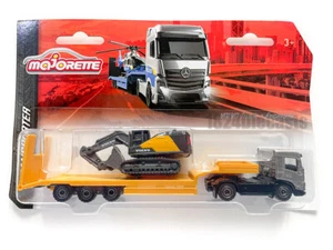 Camión y remolque Volvo FMX con excavadora Majorette modelo de juguete de 7,6 pulgadas - Imagen 1 de 2