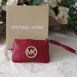 Michael Kors Kosmetiktasche Leder rot - Bild 1 von 5