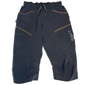 Ucraft Climbing Xlite Pants Black Cropped Knickers Lightweight Bouldering Medium - Picture 1 of 14