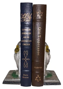 2 EASTON PRESS BOOKS, LIBRARY OF THE PRESIDENTS, LYNDON JOHNSON & HARRISON, NR - Picture 1 of 11