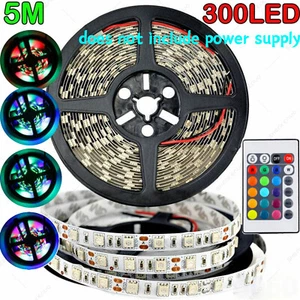 16FT 3258 Super Bright Waterproof 300 LED Strip Light DC12V 6A Tape Lamp US - Picture 1 of 16