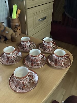 Vintage HHP Coffee Set - Japanese 12 Pce Coffee Cups & Saucers • 15.66£