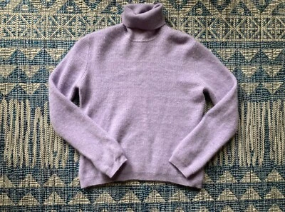 Suéter Country Shop 100 % cachemir cuello alto lavanda para mujer mediano **TAL CUAL** Foto 1 de 4