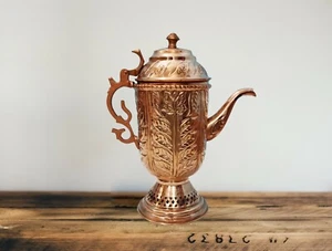 New Design Pure Copper Jug Copper Picher Vessel with Lid in Wholesale Price - Picture 1 of 3