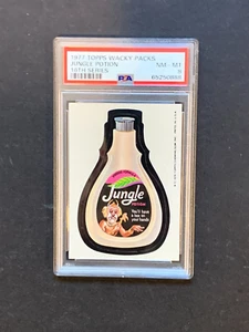 1976 1977 Topps Wacky Packages 16th Series 16 Jungle Potion PSA 8 casi nuevo como nuevo - Imagen 1 de 2