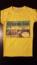 Vintage 70s 1974 Sunkist Morning Sun Nylon T-Shirt Orange Juice Lemonade Drink